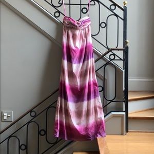 NWT! Formal/Prom strapless gown in pink/grape